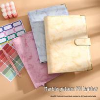 Marmuro rašto PU odos nebrangus užrašų knygelė su A6 kietu viršeliu ir A5 minkštu viršeliu A6 hardcover marble pattern purple (cover only)