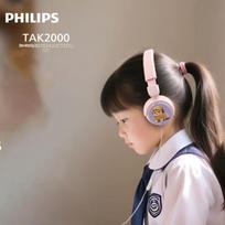 Philips TAK2000PK Kids Wired Over-Ear Headphones with Mic