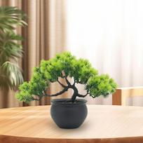 Faux Bonsai Tree for Home And Office Decor žalia