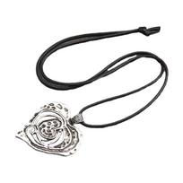 Trendy Heart Pendant Neckchain Zinc Alloy Necklace Lightweight Wear For Daily Comfort And Subtle Elegant sidabras