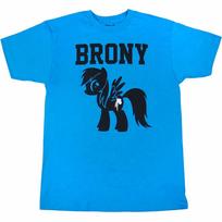 My Little Pony Rainbow Dash Brony Turquoise 100% Cotton T-shirt Mens Tees Top 4XL