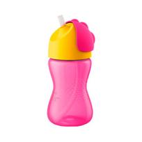 Vaikiškas šiaudelių puodelis Philips Avent 300 ml, nepralaidus dizainas