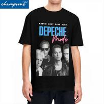 Casual Depeches Mode Retro T Shirt For Men Women 100%Cotton Short Sleeve Round Neck Summer Top Tee S juoda