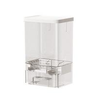 Storage Box Detergent Powder Dispenser with Push-Type Quantitative Extraction Container Transparent PET Organizer for Laundry Kitchen 1pc