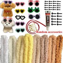 Coral Jumbo Fleece Pipe Cleaners Chenille Stems Pipe Cleaner Craft Set Diy Puppy With Sunglasses Projects Supplies Decorations