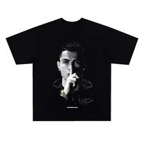 2026 Vasaros Cristiano Ronaldo Futbolo Superžvaigždė Super Madingi Spausdinti Trumpomis Rankovėmis Marškinėliai Unisex Patrintas Medvilninis Moteriškas Marškinėlis S gray