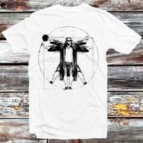 230 Gsm 100% Cotton The Dude Big Lebowski Walter Da Vinci T Shirt Funshirt Vitruvian Man Jesus Top Tee Unisex Cult Movie Retro Vintage B175 L