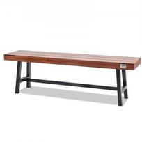 Lauko suoliukas, 36.5x160x48.2 cm, mediena, metalas, lauko baldai