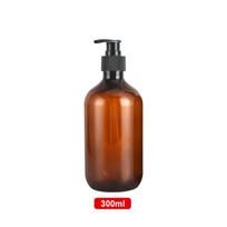 300/500ml Muilo dozatoriai Losjonas Šampūnas Dušo želė Laikiklis Kūno muilo butelis Tuščias vonios pompinis butelis Vonios kambario skysčio dozatorius 1PC Brown 300ML brown
