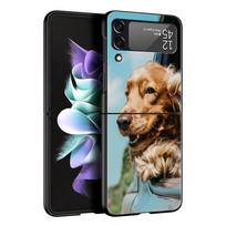 Cocker Spaniels Dog Lovely Phone Case For Samsung Z Flip3 Flip4 Flip5 Shell For Z Flip 3 Flip 5 4 5G Black Hard Folding Cover Galaxy Z Flip 3 black