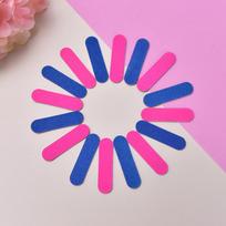 100 vnt. Mini nagų dildės Nagų vienkartiniai odelių šalinimo poliruokliai Nagų dailės įrankiai pink