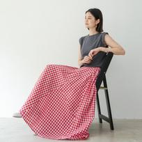 Lotte Karštos Vasaros Japoniškos Elastingos Laisvos Langeliu Susiūtos Didelio Kliošo Ilgos Pusiau Kūno Sijonai Moterims M kava