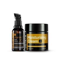 Ustraa 20% Vitamin C Face Serum - 30ml | 20% Vitamin C in Pure form | Anti-Aging, Brightening & Moisturising Cream - Oily Skin - 100g black