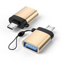 Universalus OTG USB-C į USB adapterio laidas Android įrenginiams Android Micro interface auksas