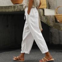 Casual Baggy Cropped Pants For Women Elastic Waist Wide Leg Trouser Streetwear Business Baggy Sweatpants Summer Short Pants M balta