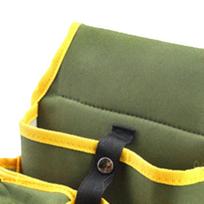 Oxford Cloth Tool Waist Bag Multifunctional Multi Pockets with Belt Tool Storage Organizer Green