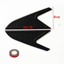 New 1Pair Universal ABS Black Car Side Fender Sticker Air Wing Trim Decoration Cover black