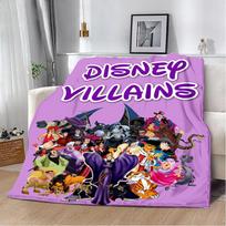 Cartoon Printed Blanket Picnic Blankets Princess Villains Queen Warm Blanket Soft and Comfortable Home Travel Birthday Gift 30x40in