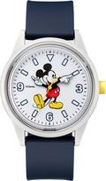 Citizen Q&Q Vyriškas analoginis Smile Solar laikrodis su Disney Mikės Pūkučiaus dizainu, Vandeniui atspari poliuretano apyrankė, Tamsiai mėlynas, RP20-809
