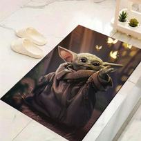 1 vnt. Žvaigždžių karai Yoda rašto kilimas Plotinis kilimas Neslystantis kilimas Skalbiamas rankomis Grindų kilimėlis Tinka svetainei miegamajam namų dekoravimui kambario dekoravimui 60cm by 90cm