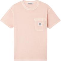 Stone Island Ss25 Compass Print Pocket Design Short Sleeve T-Shirt Men Tops Pink K1S152100219-V0182 M