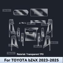 TOYOTA bZ4X 2024 2025 m. TPU Automobilio Navigacijos Ekrano Plėvelė Pavarų Dėžės Apsauginė Lipdukas Atsparus Įbrėžimams Interjero Aksesuarai Left rudder driving