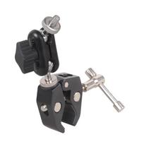 High Strength 360Degree Rotatable Holder Clamp 1/4 3/8 Thread For Photography Lighting Monitor Mounting And Live Streaming 1
