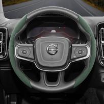 For Volvo Suede Snap-on Steering Wheel Cover V40 V70 C30 S60 S40 Ex30 Xc90 Xc60 Fh Xc70 S90 Xc40 Fm S80 V90 Truck Accessories
