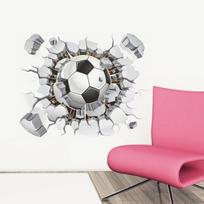 3D Soccer Ball Wall Sticker Decal Removable Vinyl Art Mural for Kids Room, Boys Bedroom, Sports Theme Decor 24x36 Inch