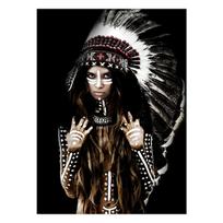 Plakatas juoda oda boho plunksna moterų sienų meno drobė tapyba plakatai ir spaudiniai drobės meno paveikslai svetainei 20x30cm gray