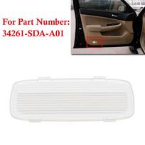 Car Door Panel Courtesy Welcome Light Lamp Clear Lens Cover ABS Plastic Fit for Honda Accord 2008-2013 black
