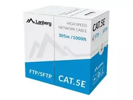 LANBERG LCF5-11CU-0305-S FTP stranded cable CU cat 5e 305m gray