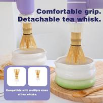 Electric Whisk Matcha Brush Quickly Whisking Tool Frother DIY Tea Making Drink beige