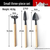 CPAI Gardening Tool Set: Small Shovel, Rake, Hoe, and Spade for Planting Flowers and Vegetables.