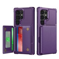 Magnetinis automobilinis telefono dėklas, skirtas Samsung S24ultra, ir Apsauginis dėklas su odos tekstūra S24 Plus, su kortelių laikikliu Samsung S24 plus