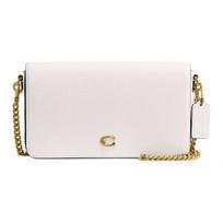 Coach Mila 21 Gold Metal Accessory Chain Shoulder Strap Leather Crossbody Bag Small Women bags White CAO01-B4HA Basic Set (Bag+Dust Bag) white