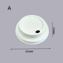 Eco Friendly Coffee Lid 80mm 90mm Sugarcane Pulp Paper Universal 50pcs Disposable for Takeaway Office Parties