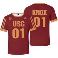 The Foxhole Court Edgar Allan Ravens Lacrosse Cosplay Moriyama Knox 3D Print T-Shirt for Men and Women All for The Game Y2K Tee S