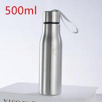 500ml/1000ml Stainless Steel Sport Water Bottle Single-layer Rugged Water Cup Travel Camping Sports Drink Bottles Drinkware 500-1000ml