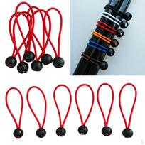 12 Pieces Heavy Duty Ball Cord Tarp Tent Tope Red 6 Inch