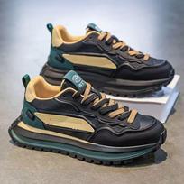 Men's Casual Sneakers 2025: Versatile, Hong Kong Style, Trendy Dad Shoes with Height-Boosting Thick Soles 40