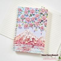 3D Oil Painting Coil Notebook, Fresh Ins Style, A5 Lined Student Planner