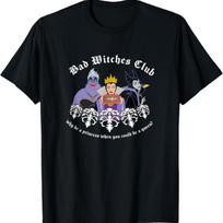 Disney Villains Bad Witches Club Epic Group Shot Chest Logo T-Shirt S įvairiaspalvis