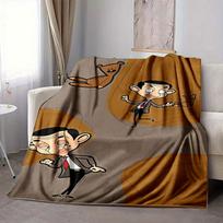1 vnt. ponas. Pupelių meškiuko flanelinis pledas HD spaudos lengvas minkštas šiltas visų sezonų pledas sofai, lovai, kelionėms, stovyklavimui skalbiamas mašinoje 80x120cm