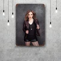 Halestorm Klasikinis plakatas Rūdyta metalinė plokštelė Retro dekoratyvinė plokštelė Baras Vyro urvas Garažas Klubas Metalinis ženklas Sienų dekoracija 20x30cm（7.8x11.8inch） gray