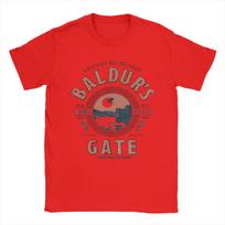 Dungeons  Dragons Baldurs Gate Unisexs T Shirt  Vintage Tees Short Sleeve Round Neck TShirt Pure Cotton New Arrival Clothes S
