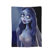 Corpse Bride Emily And Victor Blanket Flannel Print  Portable Soft Throw Blankets for Sofa Bedroom Bedspread 130x150cm