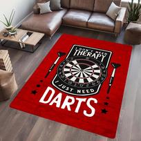 Skraidantis smiginio lentos dizaino minkštas neslystantis kilimėlis svetainei ir virtuvei - 1 vnt. 40x60cm black