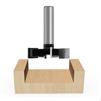 CNC Spoilboard Surfacing Router Bit, 1/2-Inch Shank 2 Inch Cutting Diameter, Slab Flattening