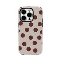 INS Rudos taškuotos prabangus dėklas telefonui iPhone 16 15 14 13 12 11 Pro Max Plus, prabangus magnetinis dvigubo sluoksnio galinis dangtelis iPhone 15 Plus